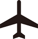 外国人向け地図記号の「空港・飛行機」