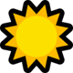 Windowsの絵文字「太陽」