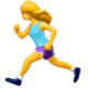 iOS 14 走っている女性の絵文字