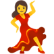 Android 11 ダンスする女性の絵文字