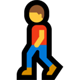 Windows 10 歩く男性の絵文字
