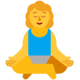Windowsの絵文字「ヨガのポーズをする女性」